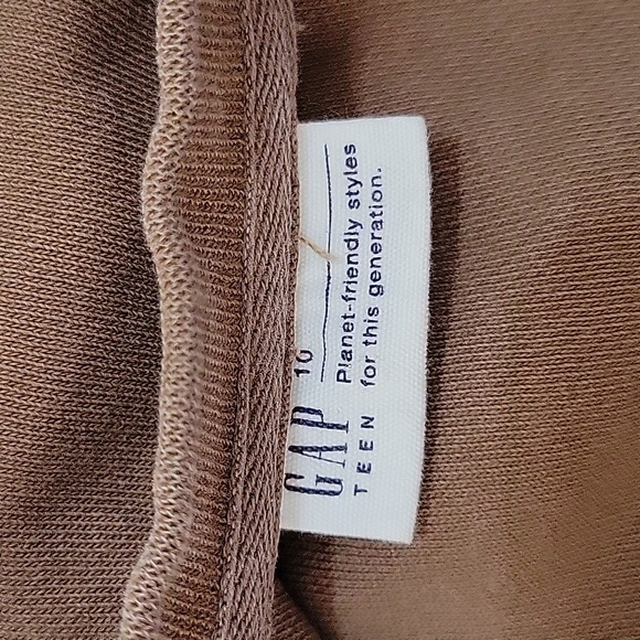 GAP Teen MTV Crop-Trop Sweatshirt Brown Size 10 - Picture 2 of 3